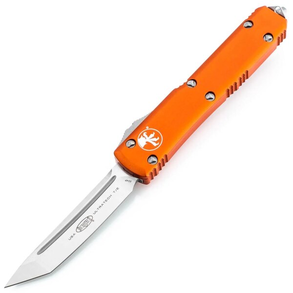 Microtech-Ultratech-ORANGE-TANTO-SATIN BLADE-123-4OR