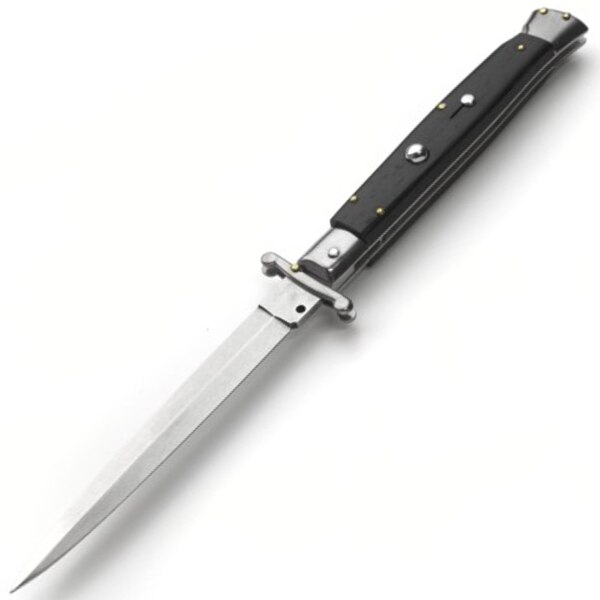 Frank-Beltrame-Ebony-Wood-Swinguard-Stiletto-Automatic-Knife-Ebony