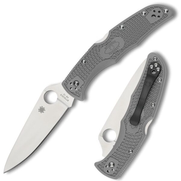 Spyderco-Endura-Flat-Ground-Gray-FRN-C10FPGY