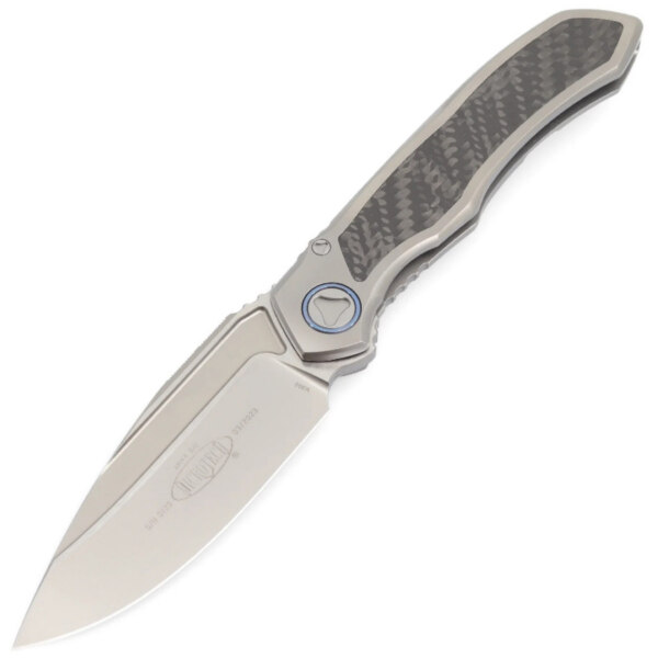 Microtech-Anax-Titanium-Blue-Carbon-190C-7CFITI