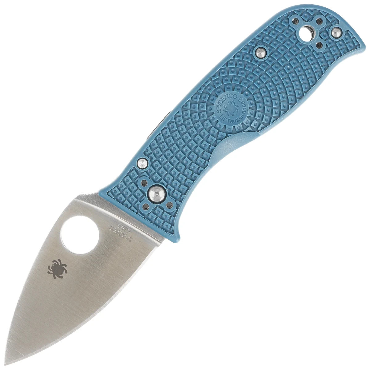 Spyderco-Lil-Temperance-3-Lightweight-Blue-FRN-Satin-Plain-K390-C69PBL3K390
