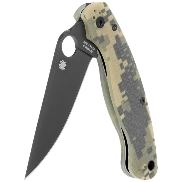 Spyderco-Military-2-Camo-G10-Black-DLC-CPM-S30V-Plain-C36GPCMOBK2