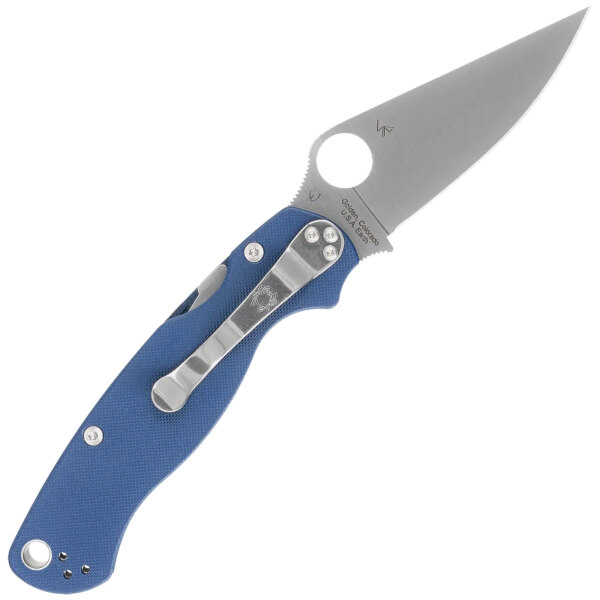 Spyderco-Para-Military-2-Cobalt-Blue-G10-Satin-CPM-SPY27-C81GPCBL2