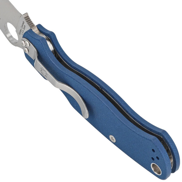 Spyderco-Para-Military-2-Cobalt-Blue-G10-Satin-CPM-SPY27-C81GPCBL2
