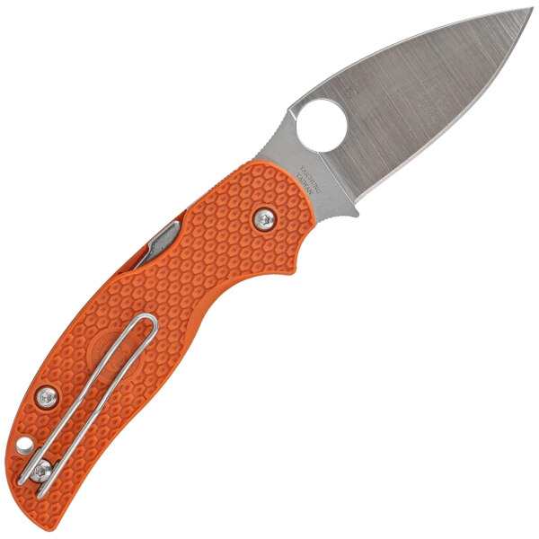 Spyderco-Sage-5-Burnt-Orange-FRN-Knife-Satin-Plain