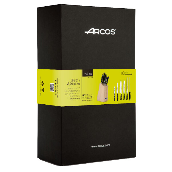 Arcos-5dílná-Kuchyňská-Sada-Riviera-Series-+ ocílka+blok-234200