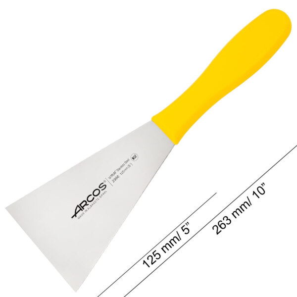 Arcos-Espátula-Serie-2900-Color-Amarillo-125x90mm