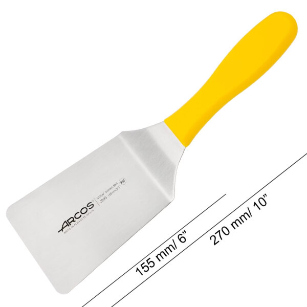 Arcos-Espátula-Serie-2900-Color-Amarillo-155x90mm