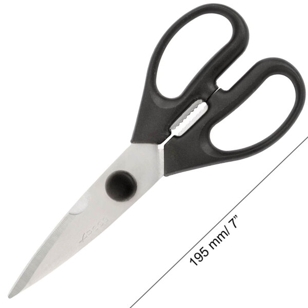 Arcos-Tijeras-de-Cocina-Desmontables-Negras-Serie-Prochef-195mm
