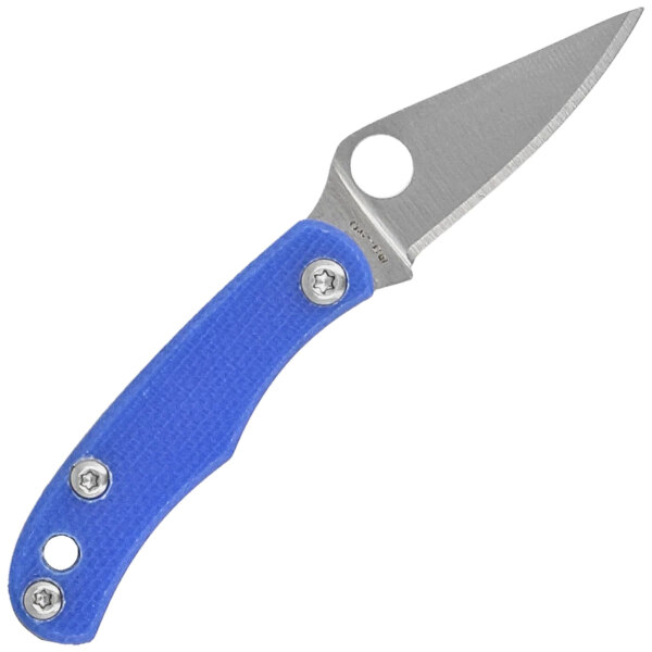 Spyderco-Bug-Knife-Blue-G10-Satin-12C27-C133GBLP