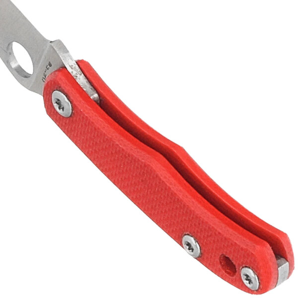 Spyderco-Bug-Knife-Red-G10-Satin-12C27-C133GRDP