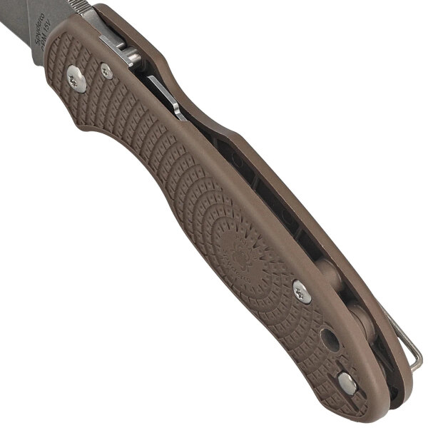 Spyderco-Para-3-Lightweight-Sprint-Run-Knife-Brown-FRN-Stonewashed-CPM-15V-by-Sal-Eric-Glesser-C223PBN15V