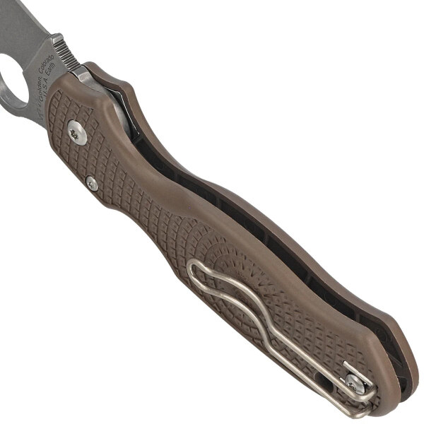 Spyderco-Para-3-Lightweight-Sprint-Run-Knife-Brown-FRN-Stonewashed-CPM-15V-by-Sal-Eric-Glesser-C223PBN15V