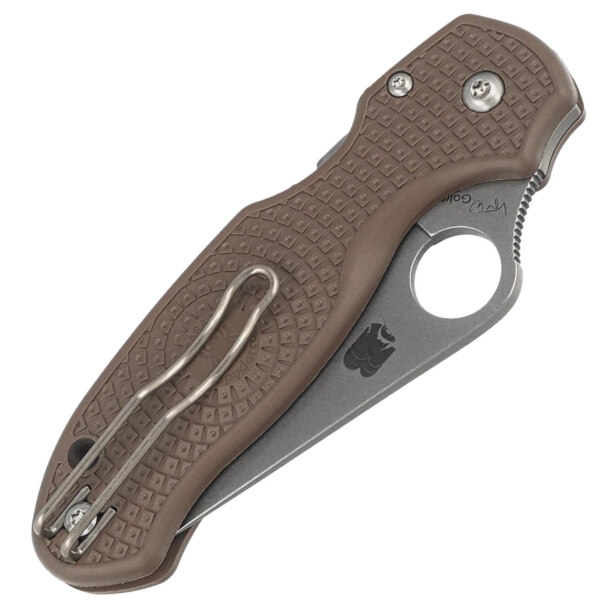 Spyderco-Para-3-Lightweight-Sprint-Run-Knife-Brown-FRN-Stonewashed-CPM-15V-by-Sal-Eric-Glesser-C223PBN15V