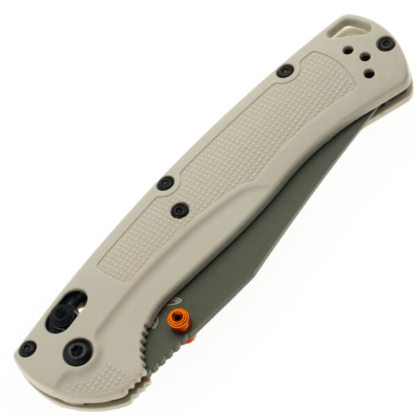 Benchmade-15536GN-01-Taggedout-Tan-Grivory-Elmax-Forest-Green-Cerakote-Blade