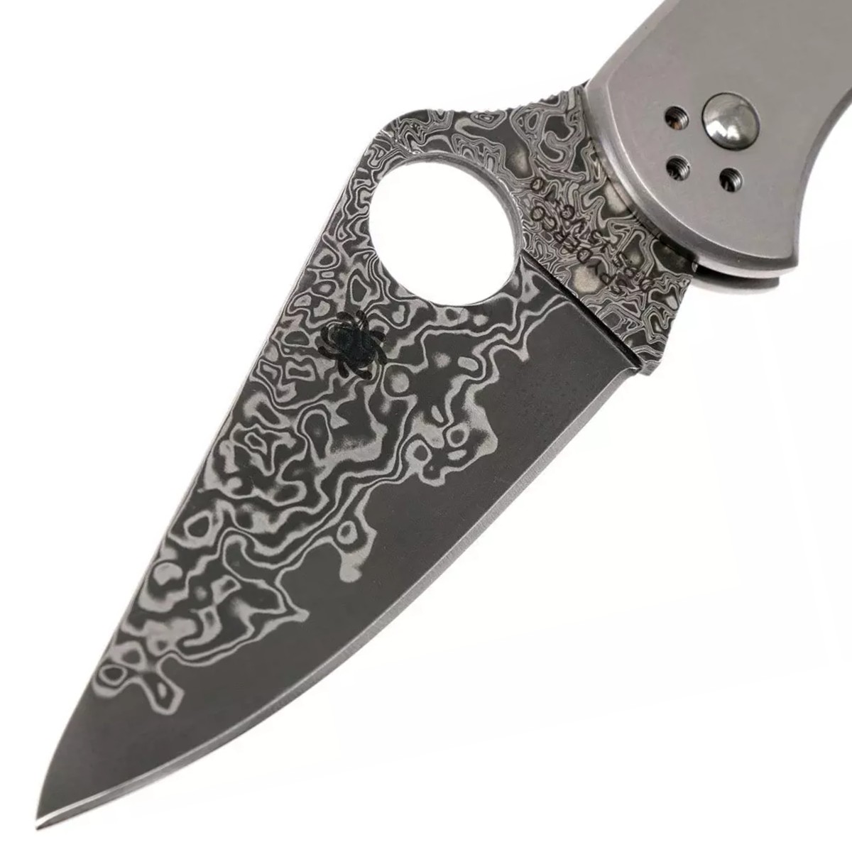 Spyderco-Delica-4-Titanium-Damascus-C11TIPD