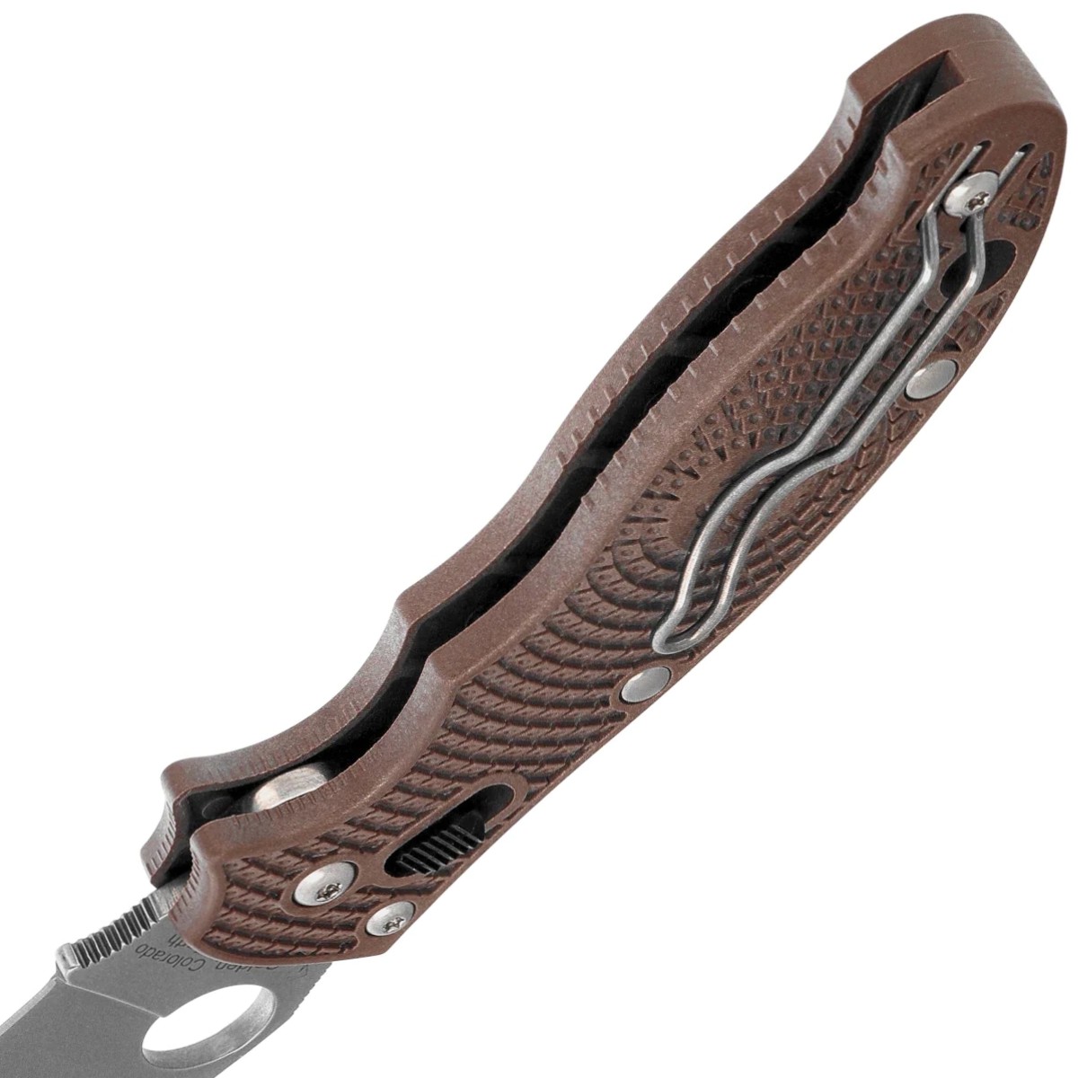 Spyderco-Manix-2-Lightweight-Sprint-Run-Knife-Brown-FRCP-Stonewashed-CPM-15V-by-Eric-Glesser-C101PBN15V2