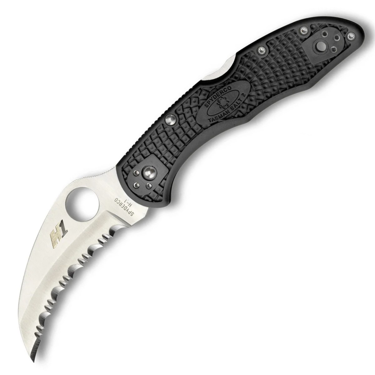 Spyderco-Tasman-Salt-2-Lightweight-Black H1-C106SBK2
