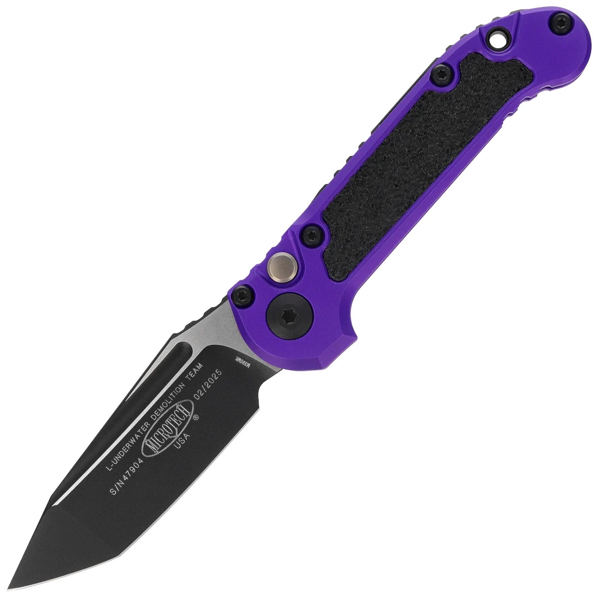 Microtech-LUDT-Gen-III-T-E-Automatic-Knife-Purple-Aluminum-Black-M390MK-by-Tony-Marfione-1136-1PU